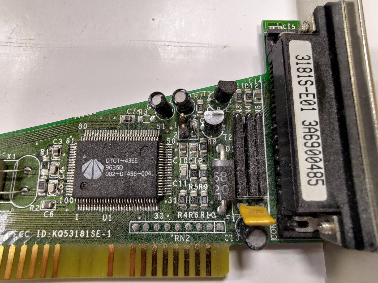 DTC 25-pin ISA External SCSI Controller 16D3 - Tested