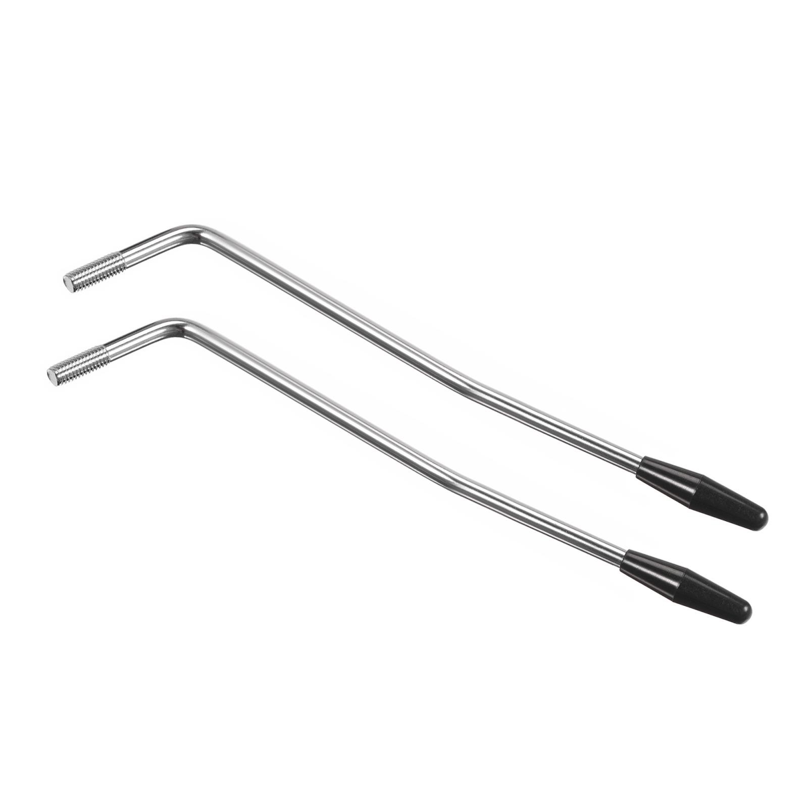 Single Tremolo Arm Bar 5mm Thread M6 with Black Tip for Guitar, Pack of 2