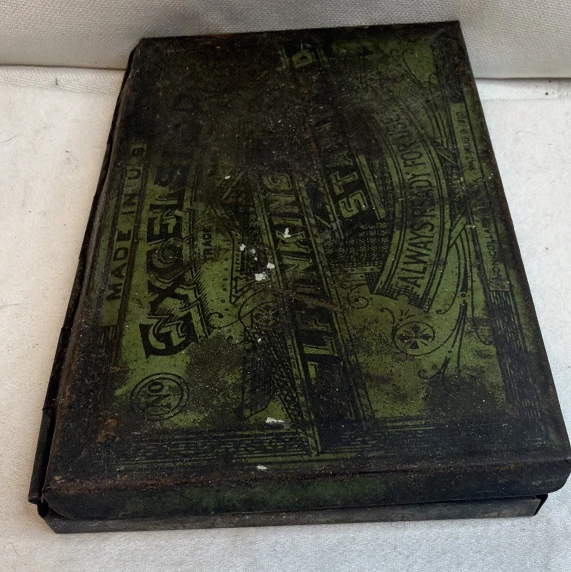 1910 Antique Excelsior Self-Inking Stamp Pad