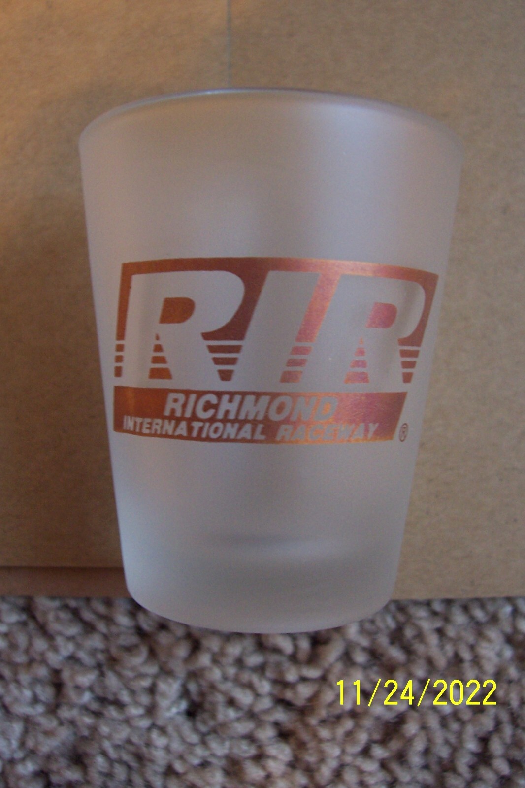 Richmond Raceway Souvenir Shot Glass