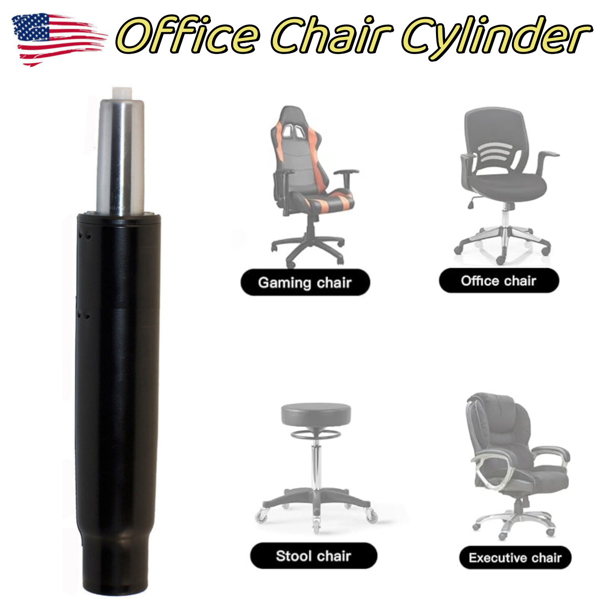 Universal Heavy Duty Office Chair Cylinder Replacement Gas Lift Pneumatic Piston