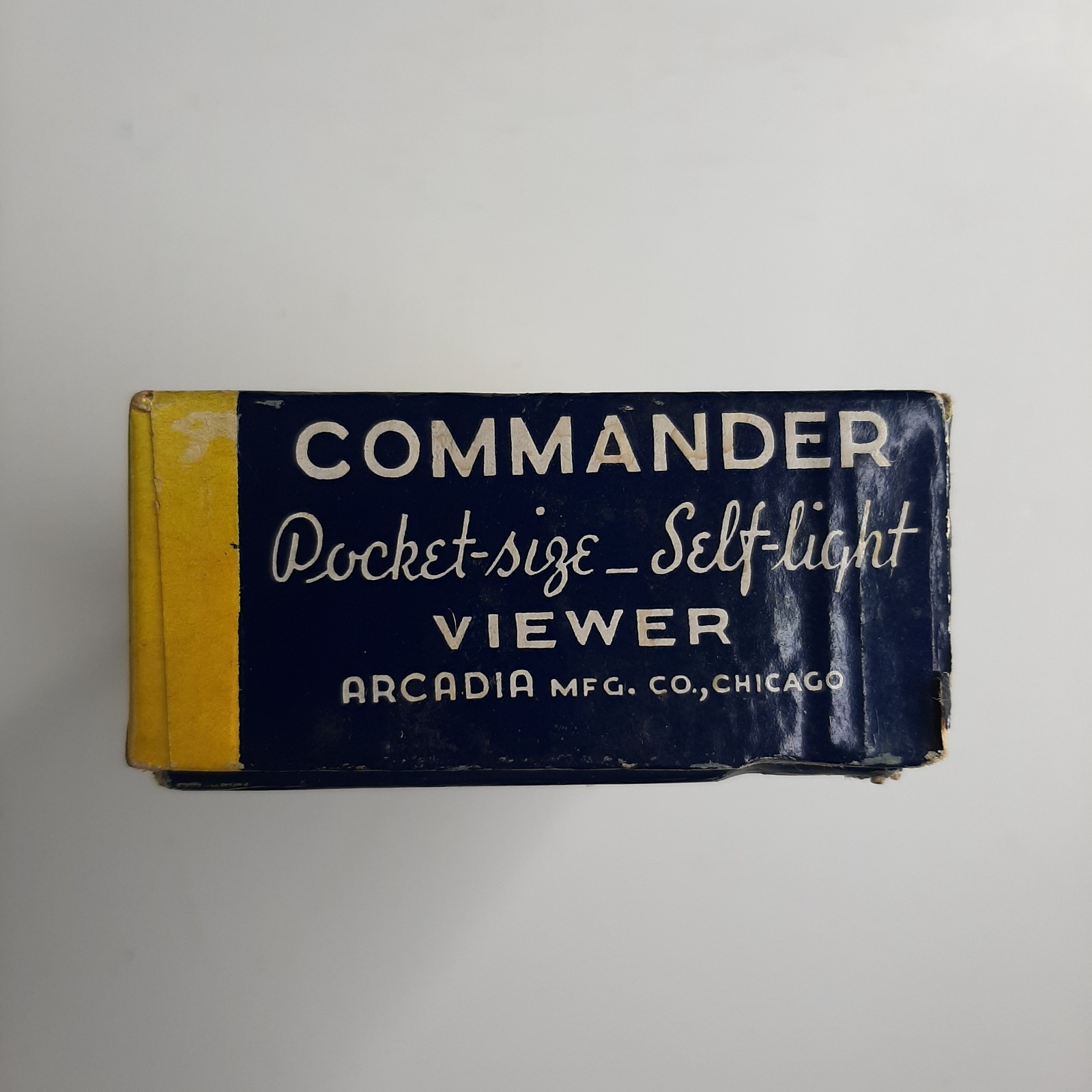 Arcadia Commander Pocket Size Self-Light Viewer in Original Box Untested ZA10