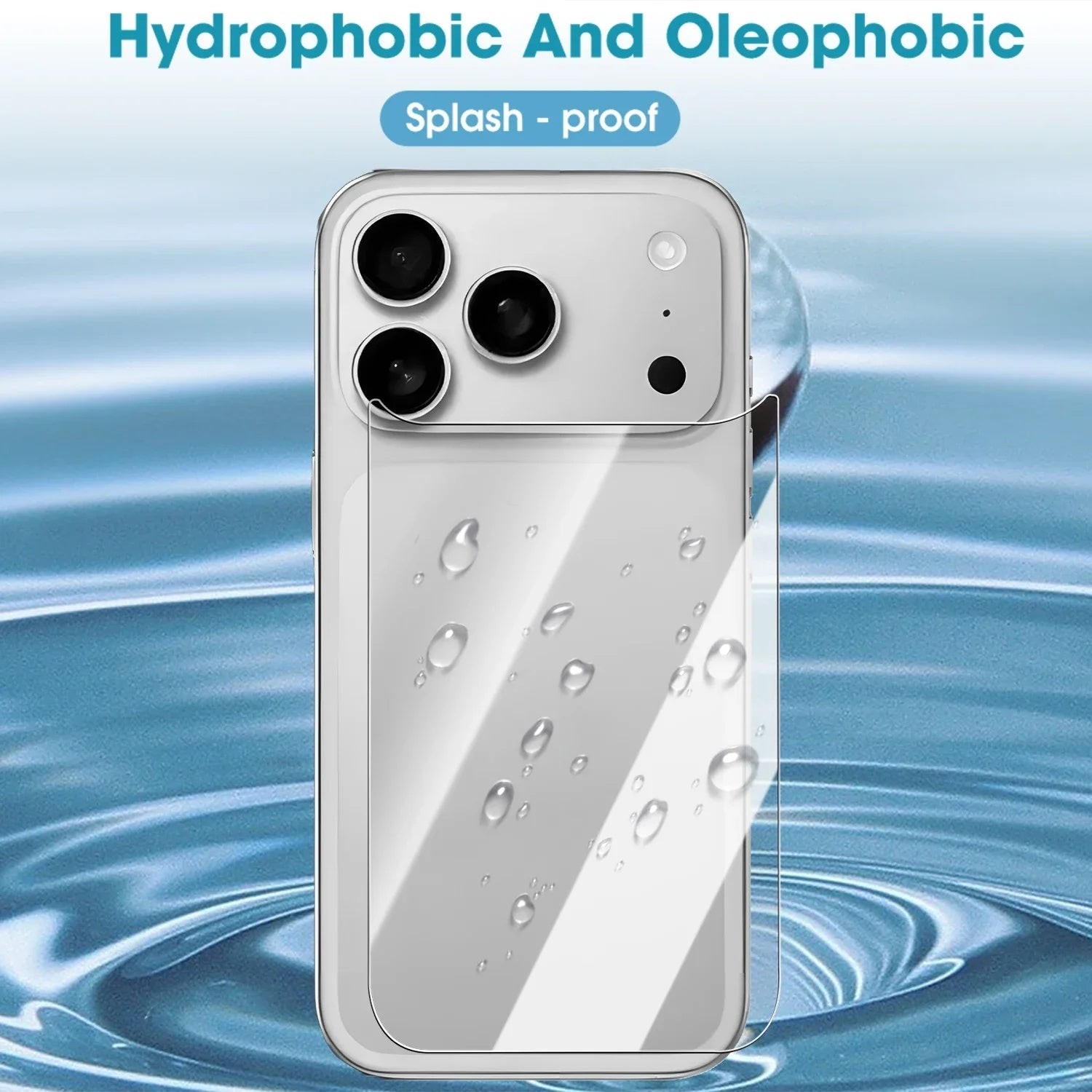 Back Protector Compatible With iPhone 17 Rear Tempered Glass Protection