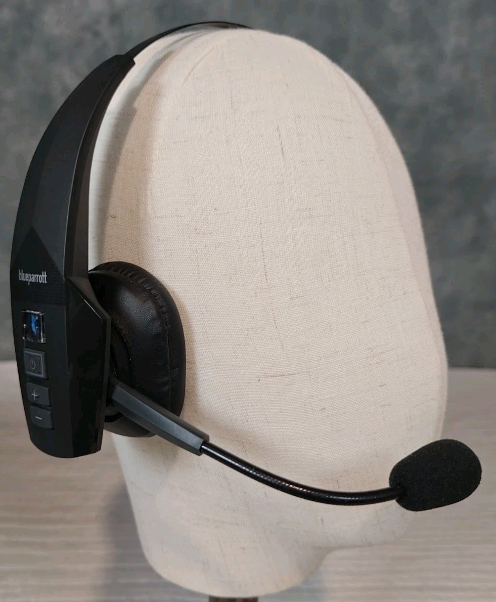 BlueParrott B350-XT Lightweight Noise Cancelling Headset Over Head Trucker Black