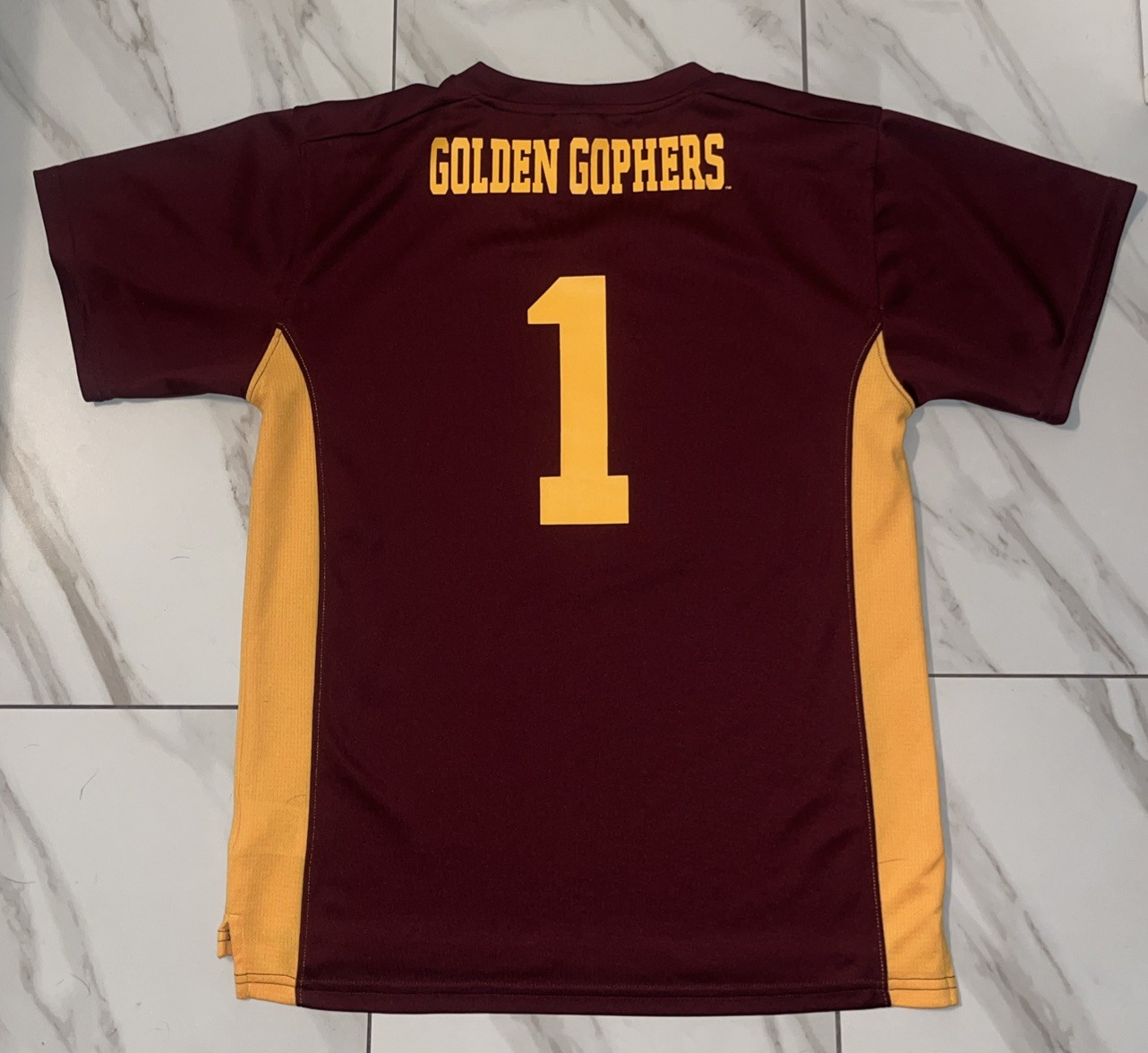 Golden Gophers Boys Football Jersey Youth L 12/14 Vintage Minnesota NCAA