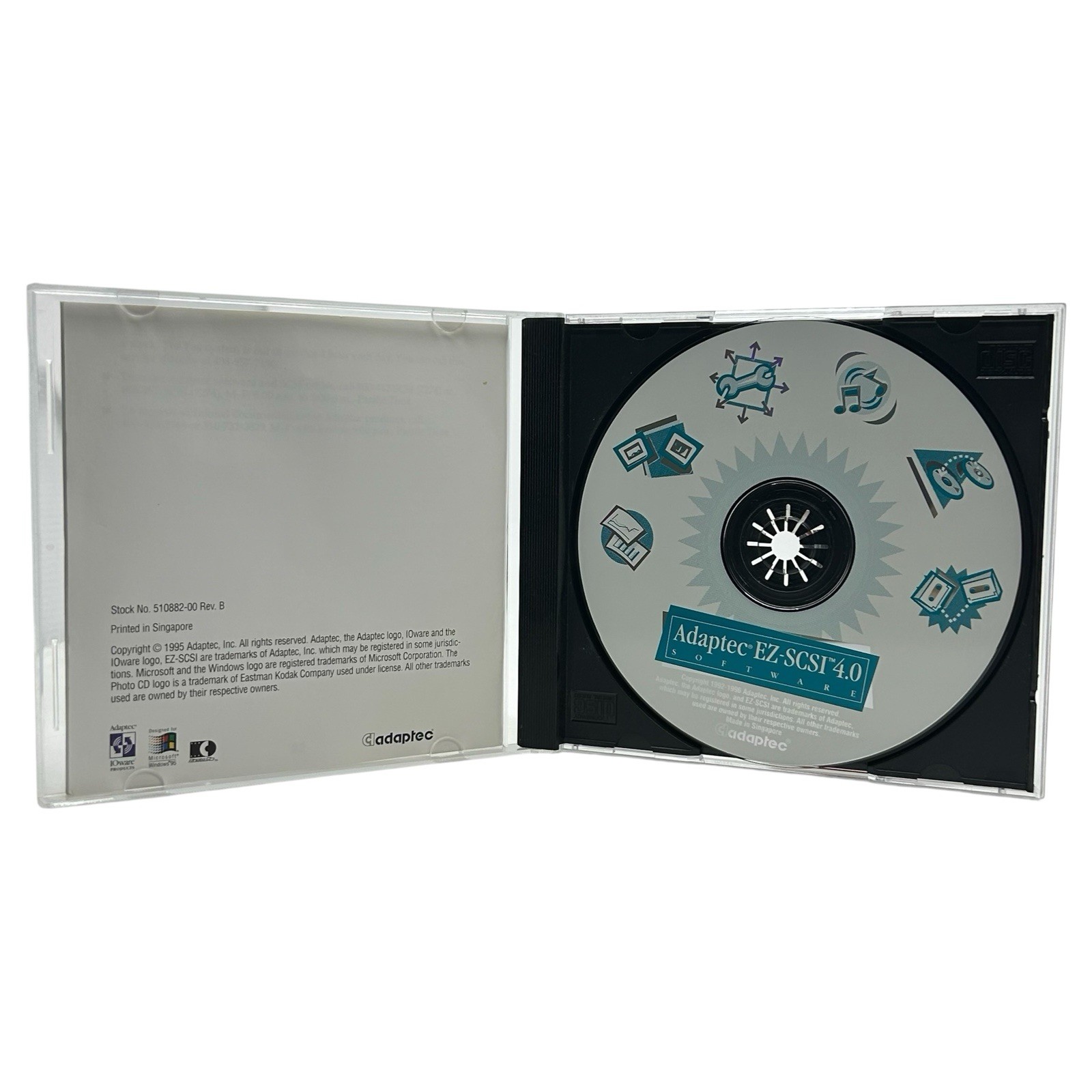 Adaptec EZ-SCSI 4.0 Software Windows CD-ROM & Quick Reference 1995