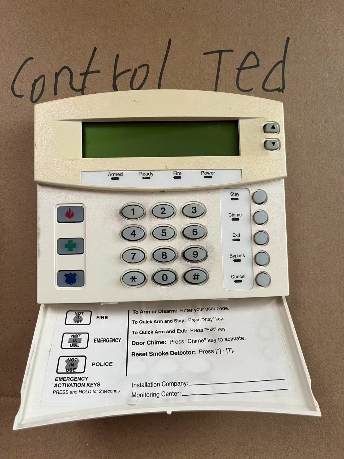 Interlogix GE Security NetworX NX-148E LCD Keypad with GE Used Free shipping