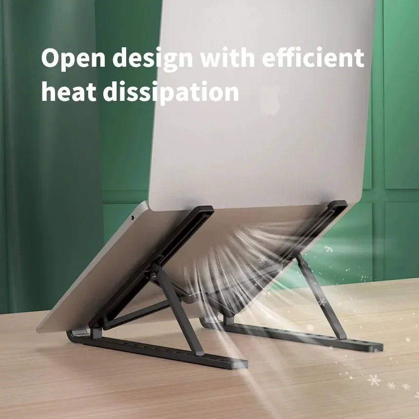 Adjustable Foldable Aluminium Laptop Stand Portable Notebook Tablet Desk Holder