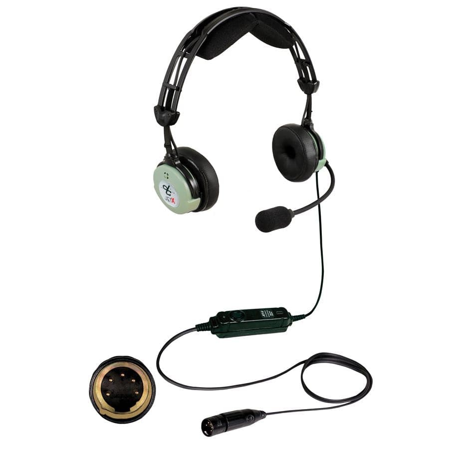NEW David Clark JET‑X ANR 5‑Pin XLR Aviation Headset: 4.5 oz Ultra‑Ligh