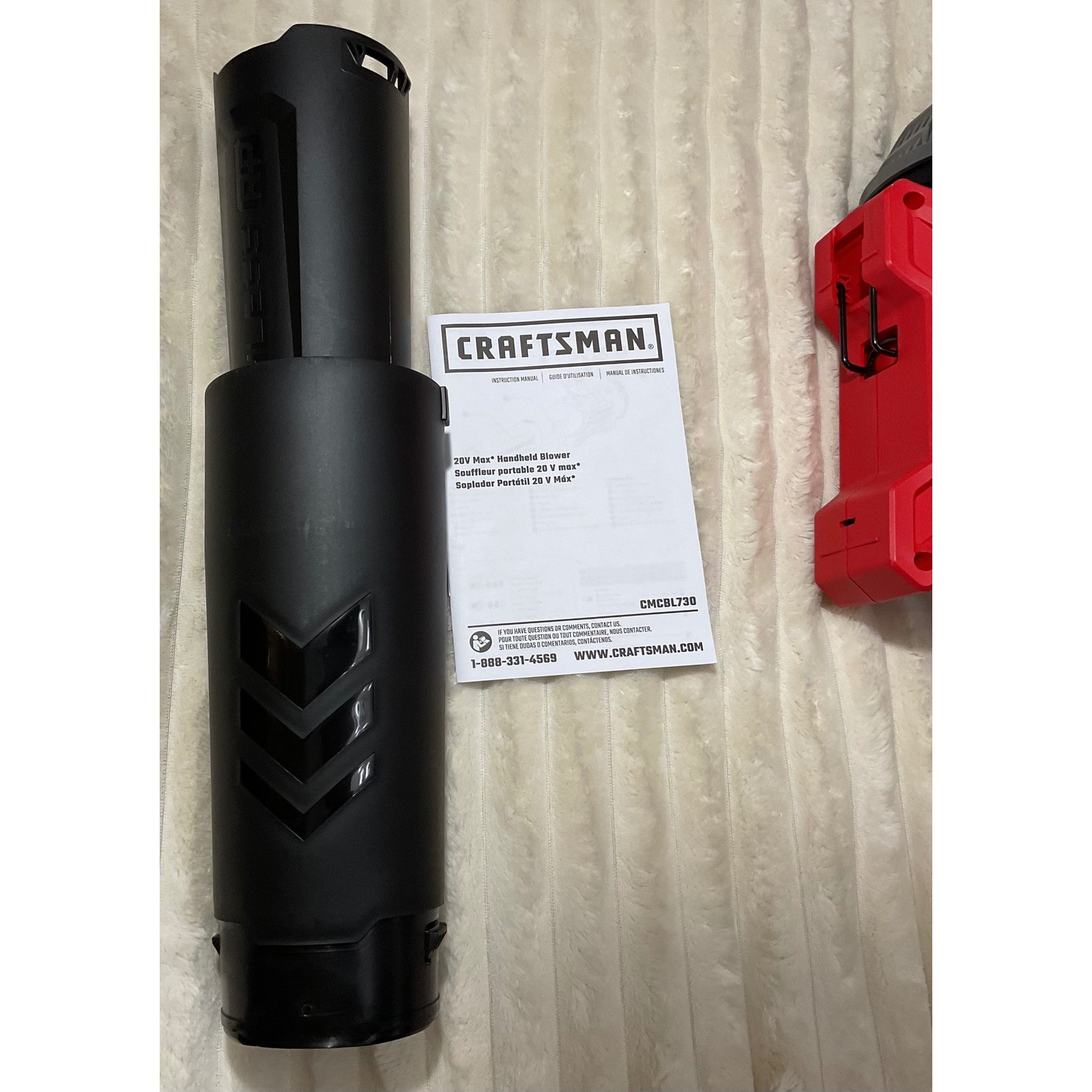 V20 Brushless RP Cordless Handheld Axial Blower CMCBL730 Tool Only Open Box
