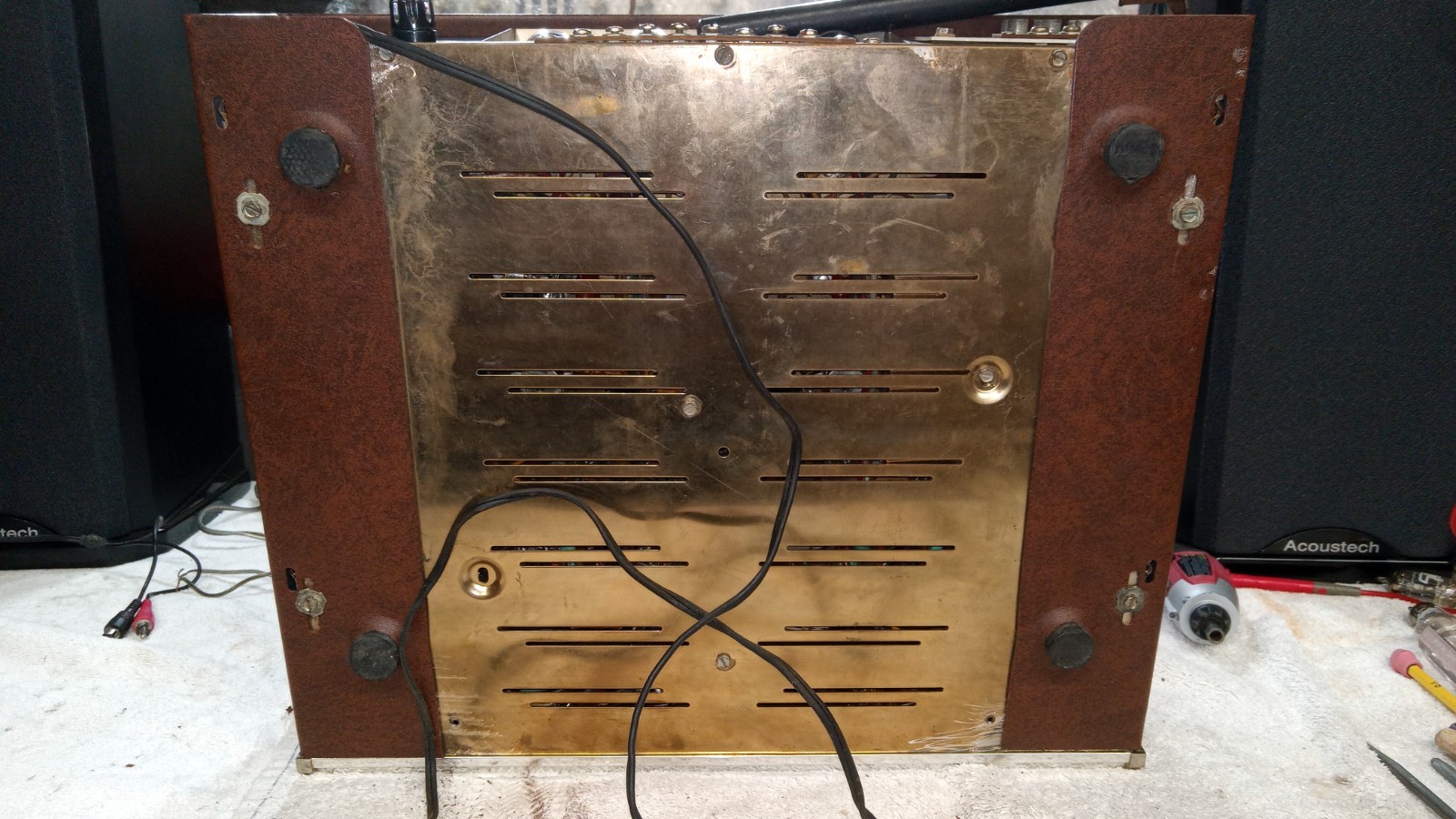 Sherwood S-7700 II Stereo Tube Amplifier AM FM Tuner Works Sounds Nice