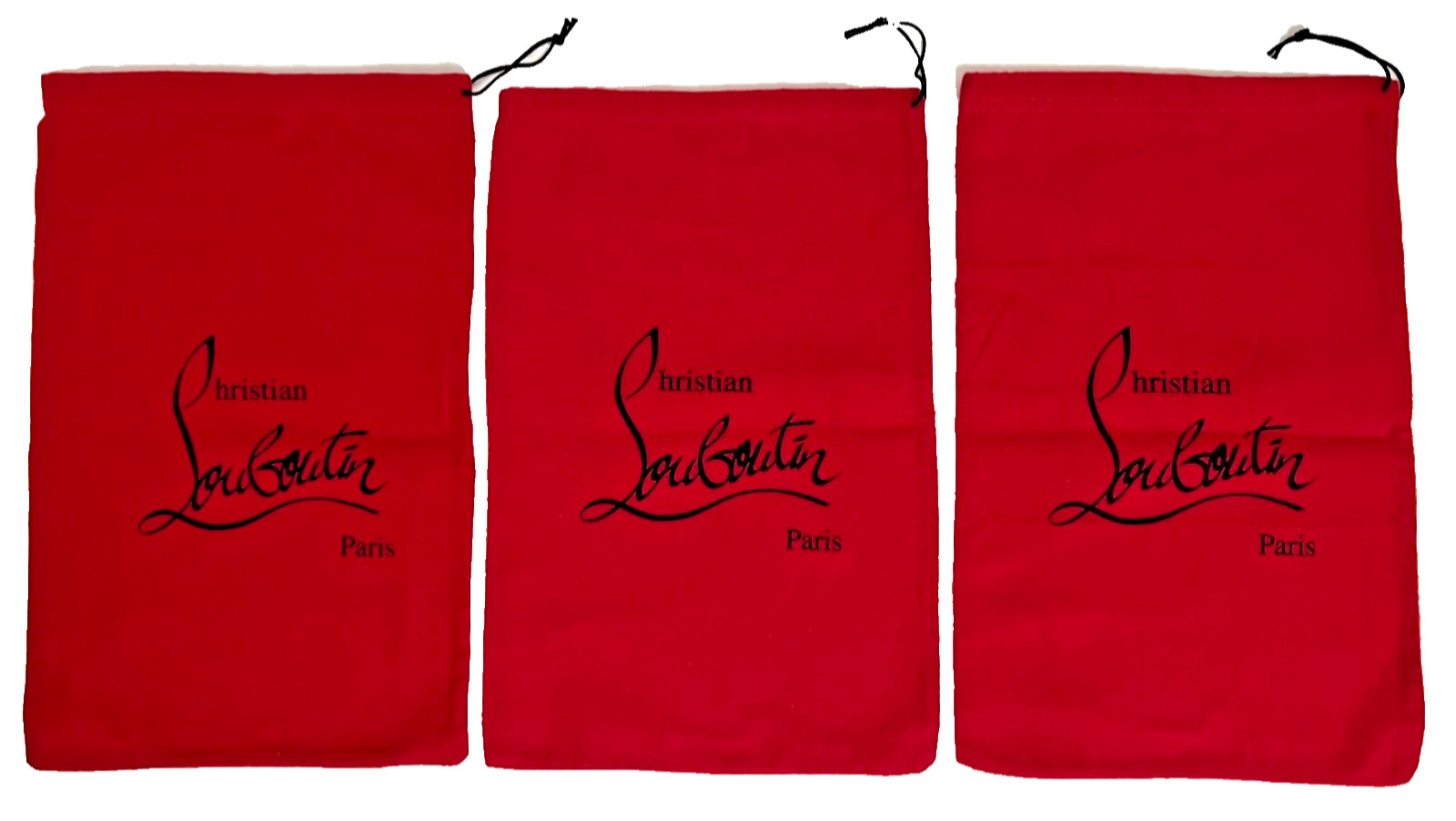 Christian Louboutin Clutch Purse Wallet Red Dust Bag 9x14 Travel Pouch As-is Lot