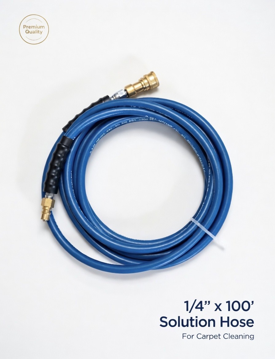 carpet cleaning JetClean America solution hose 1/4" x 100'  3000PSI FREESHIPPING
