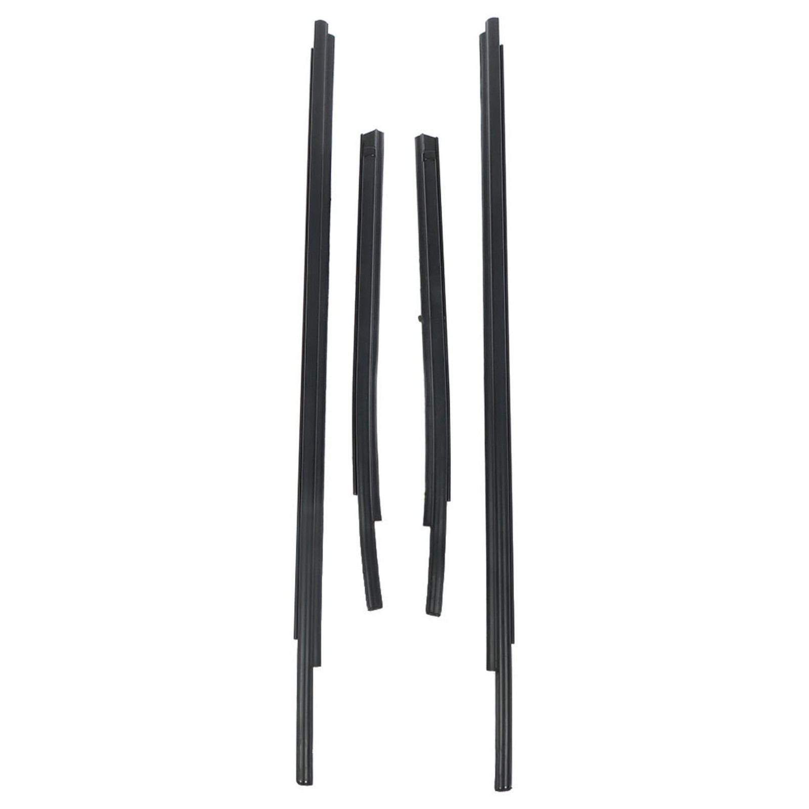 Black Rubber Door Window Weatherstrip Seal Kit 4 Replacement Double Cab 2007-20