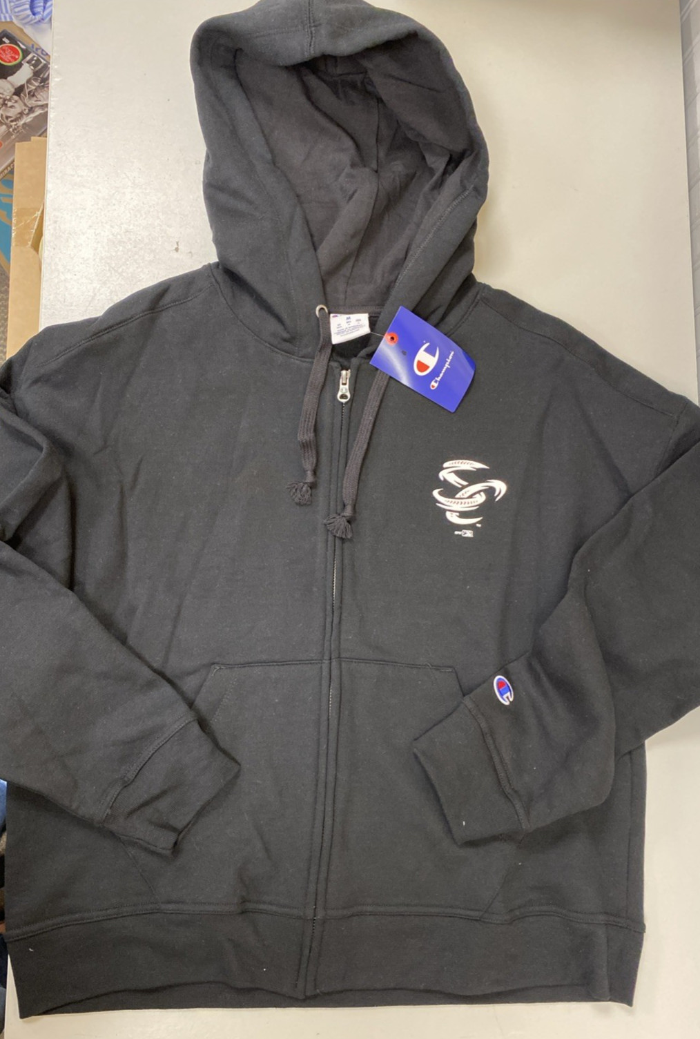 OMAHA STORM CHASERS Baseball Women's Hooded Jacket Medium Champion  NWT