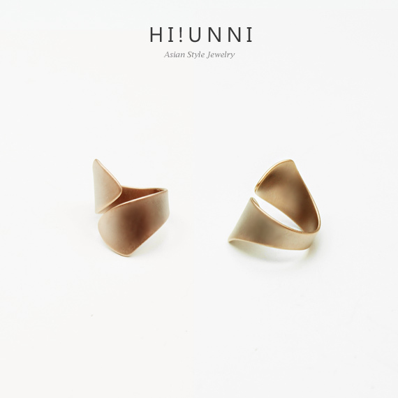 Korean style Adjustable Unique antique / trendy Twisted Finger Band Ring