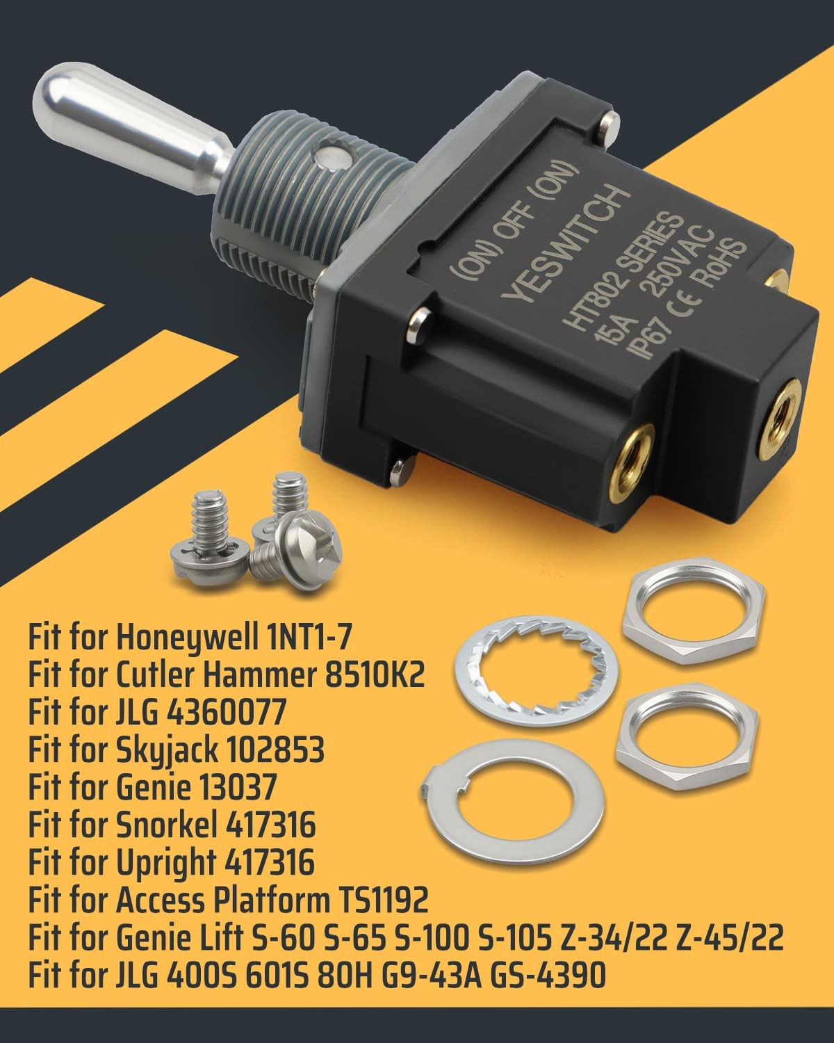 Cutler Hammer 8510K2 3 Position Toggle Micro Switch ON-Off-ON Position Micro