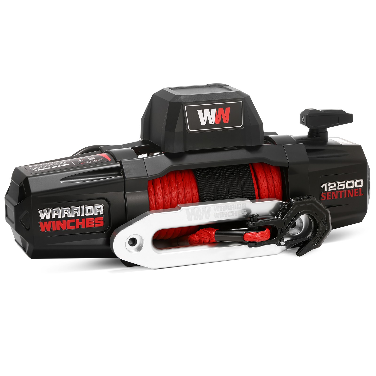 Warrior Winches 125SNA12-CAD 12500lb Sentinel 12v Winch w/Synthetic Rope