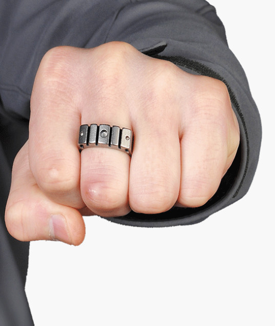 Tactical Ring With Hidden Bottle Opener Function, size 8