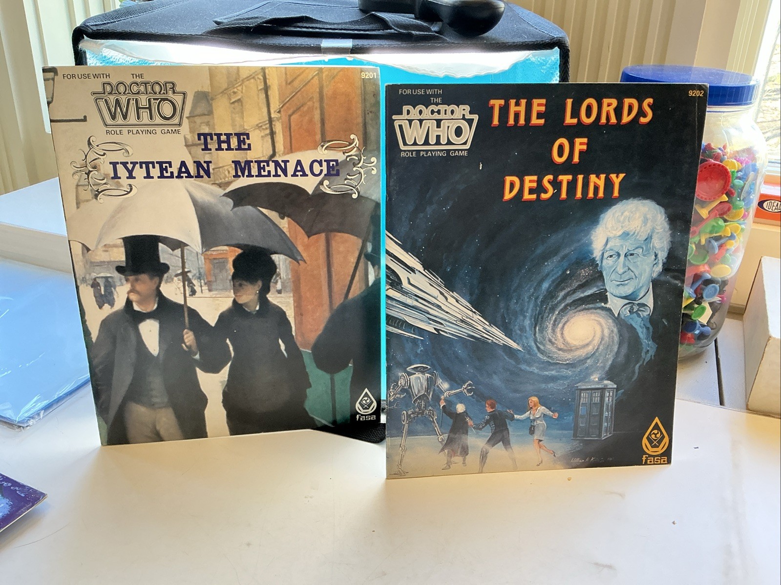 1985 -Doctor Who FASA The Iytean Mensce & The Lords Of Destiny (Lot Of 2)