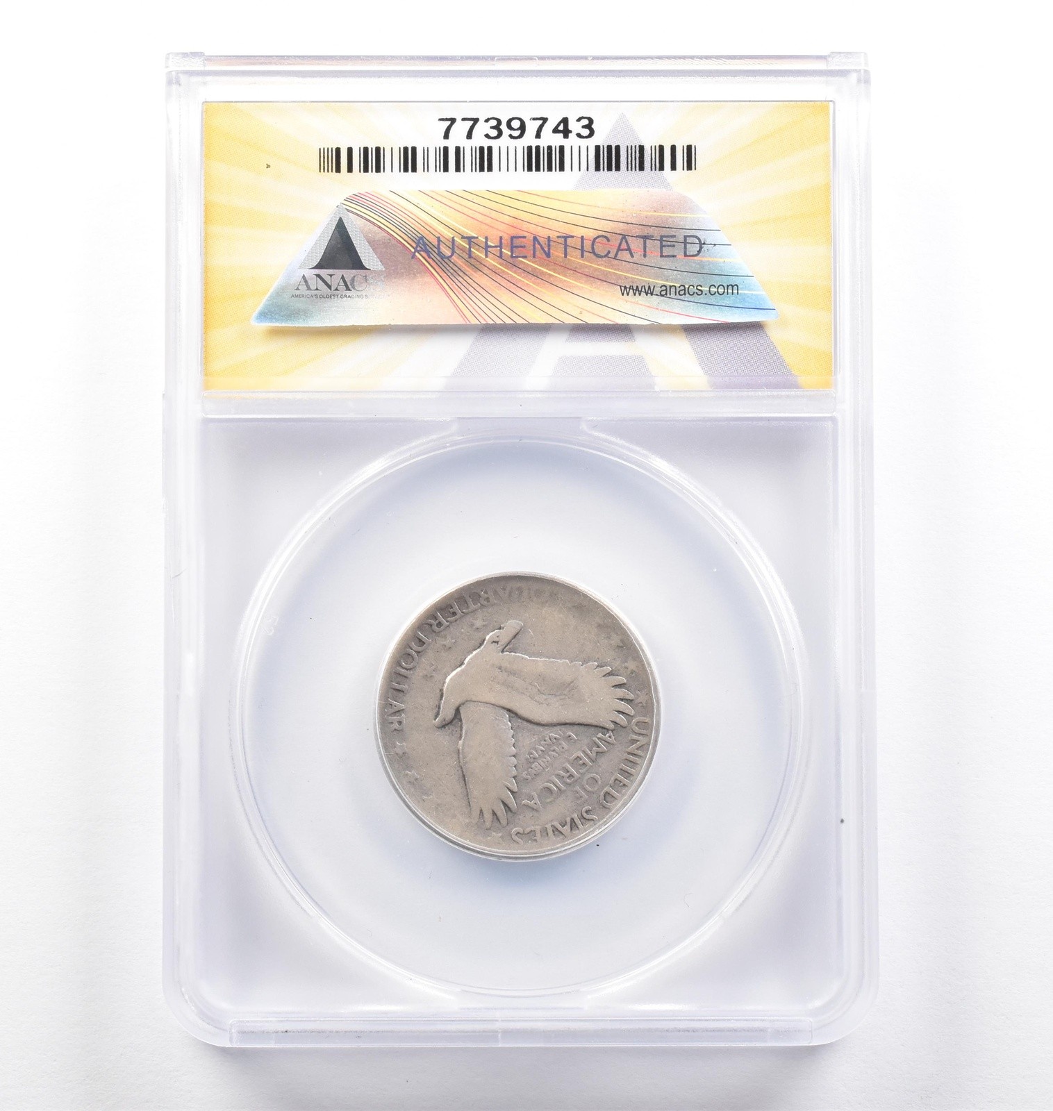 1927-S Standing Liberty Quarter Good 4 ANACS Lowball *6056