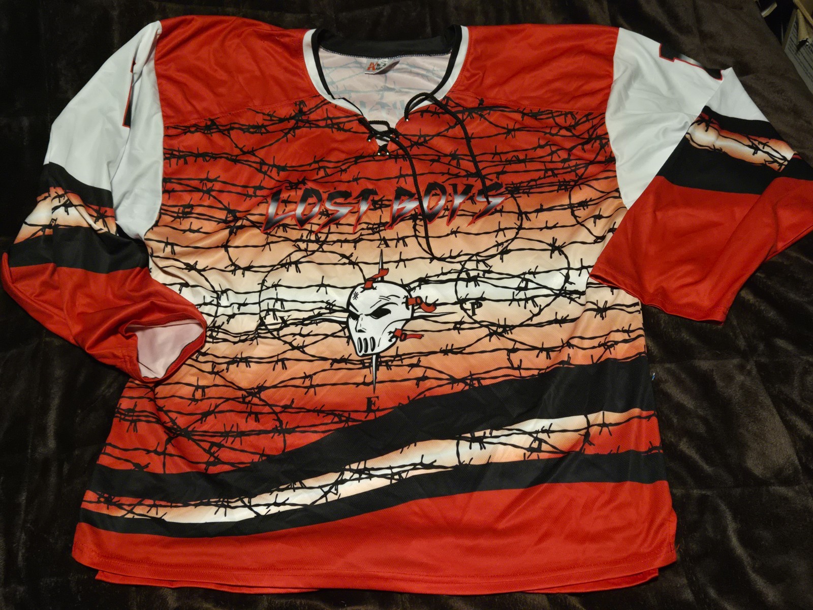 Healy Sportswear LOST BOYS-NIGHT MAN Jersey #1 Black Red Sz X LARGE-XL