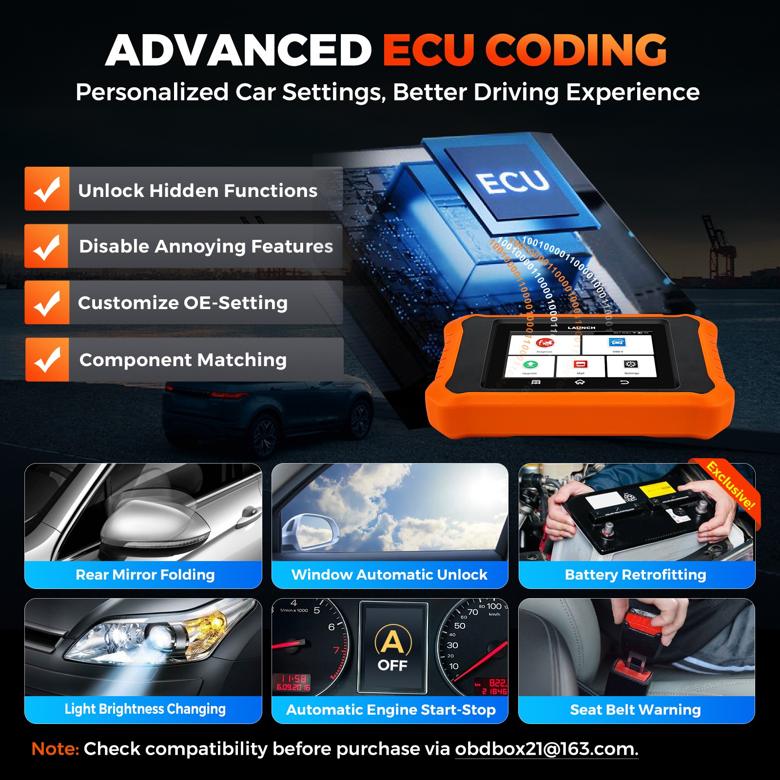 LAUNCH X431 Creader Elite V3 for BMW Car Diagnostic Tool Scanner Bidirectional