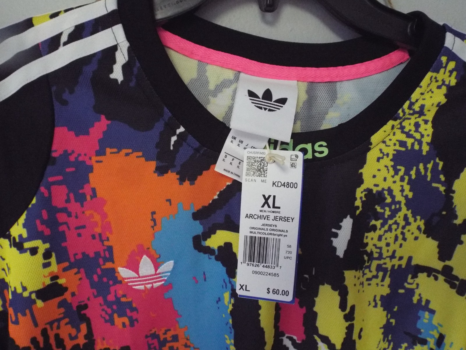 Adidas men Archive AOP Jersey Adituff Size XL
