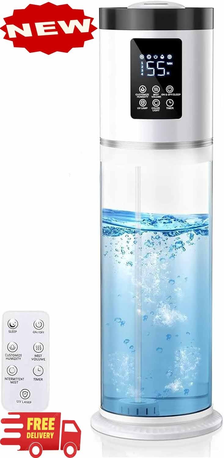 Humidificador de 8 L/2.1 Gal para dormitorio o habitación grande con depósito tr