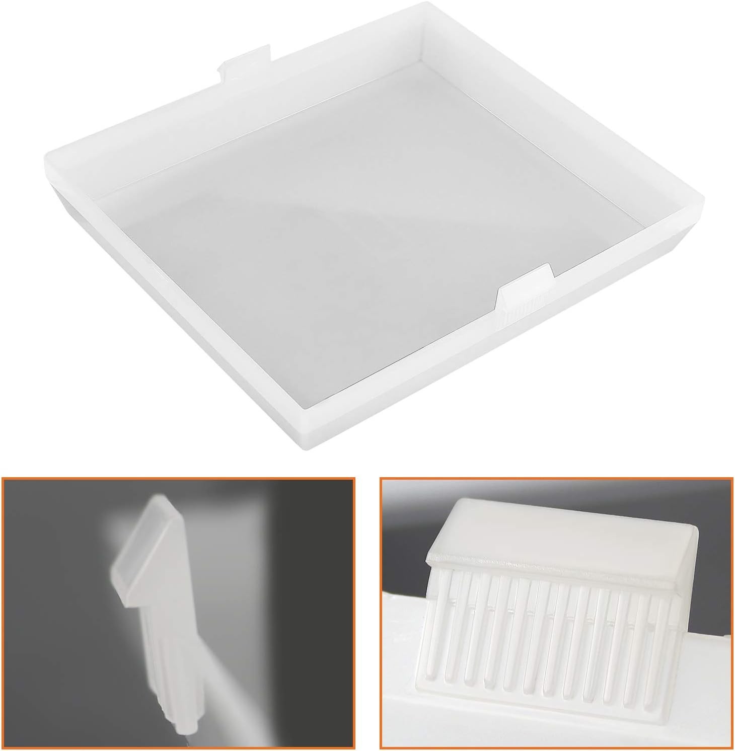 prime&swift S97011813 Light Lens fit for Broan,Bathroom 7" x 7-7/8", White
