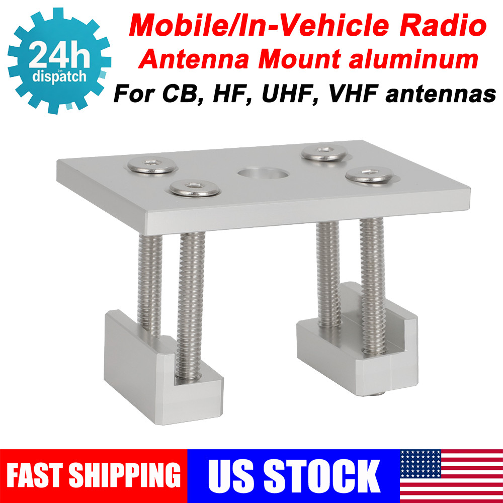 Aluminum CB Radio Antenna Mount Bracket for Ford Ram Pickup Truck Stake Pocket