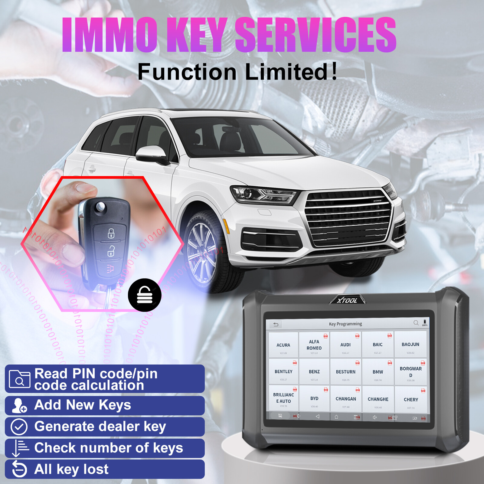 XTOOL D7S E.CU Coding Scanner Full Bidirectional Diagnostic Tool Code Reader