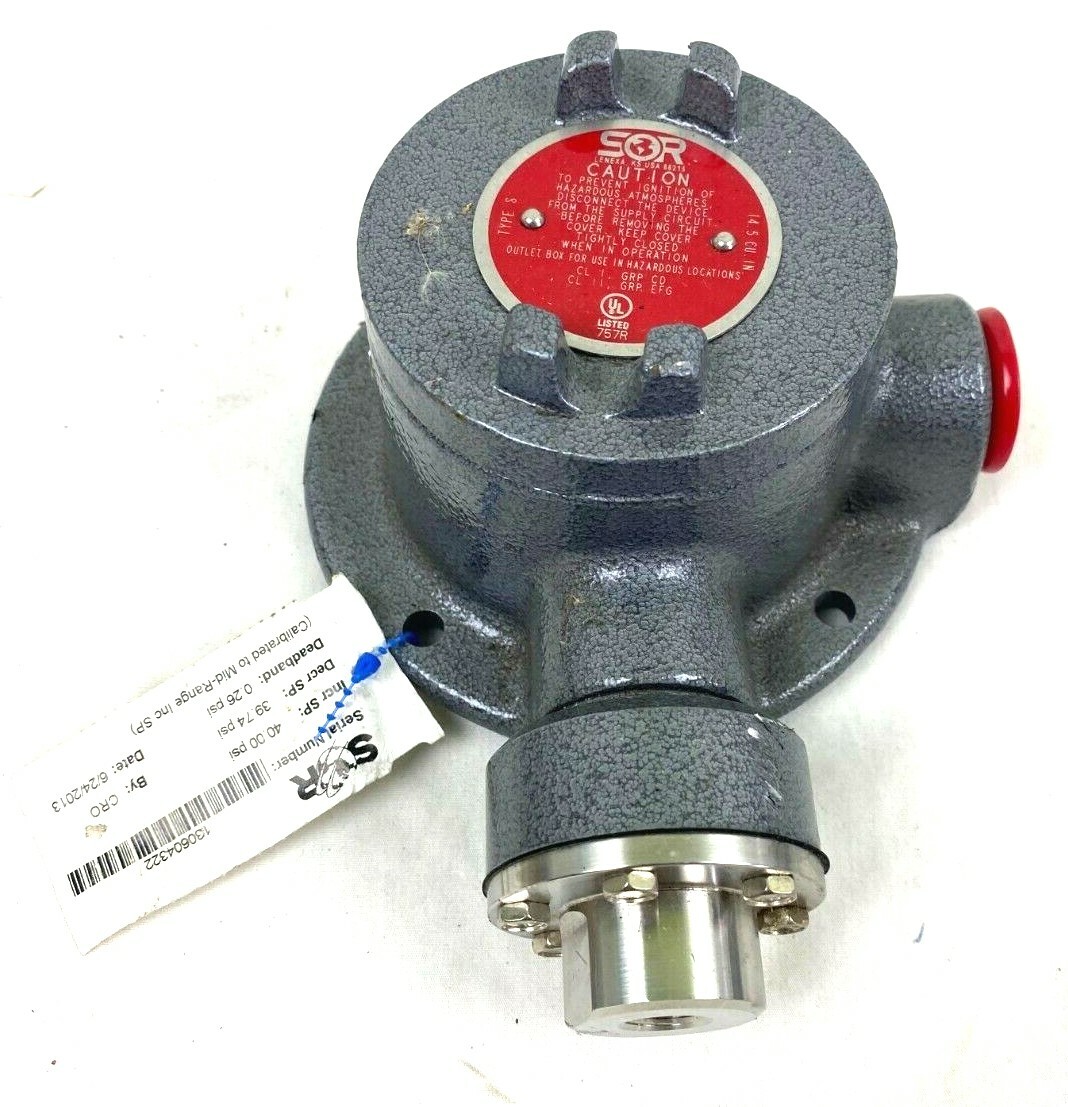SOR 4L-K45-U8-C1A Pressure Switch 4-75PSI | New Open Box