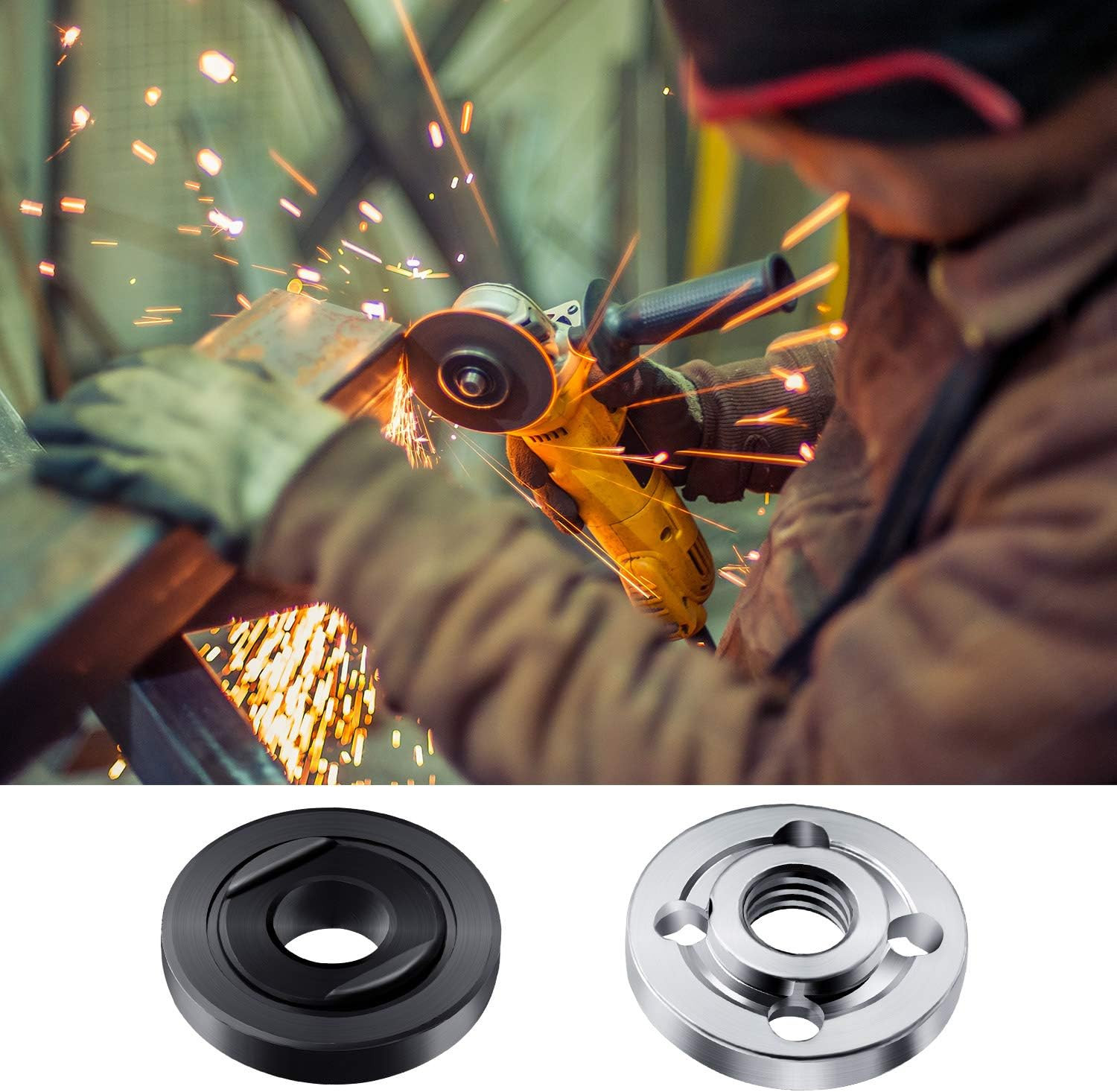 100Mm Angle Grinder Replacement Parts - Grinder Spanner Wrench, Inner Flange Nut