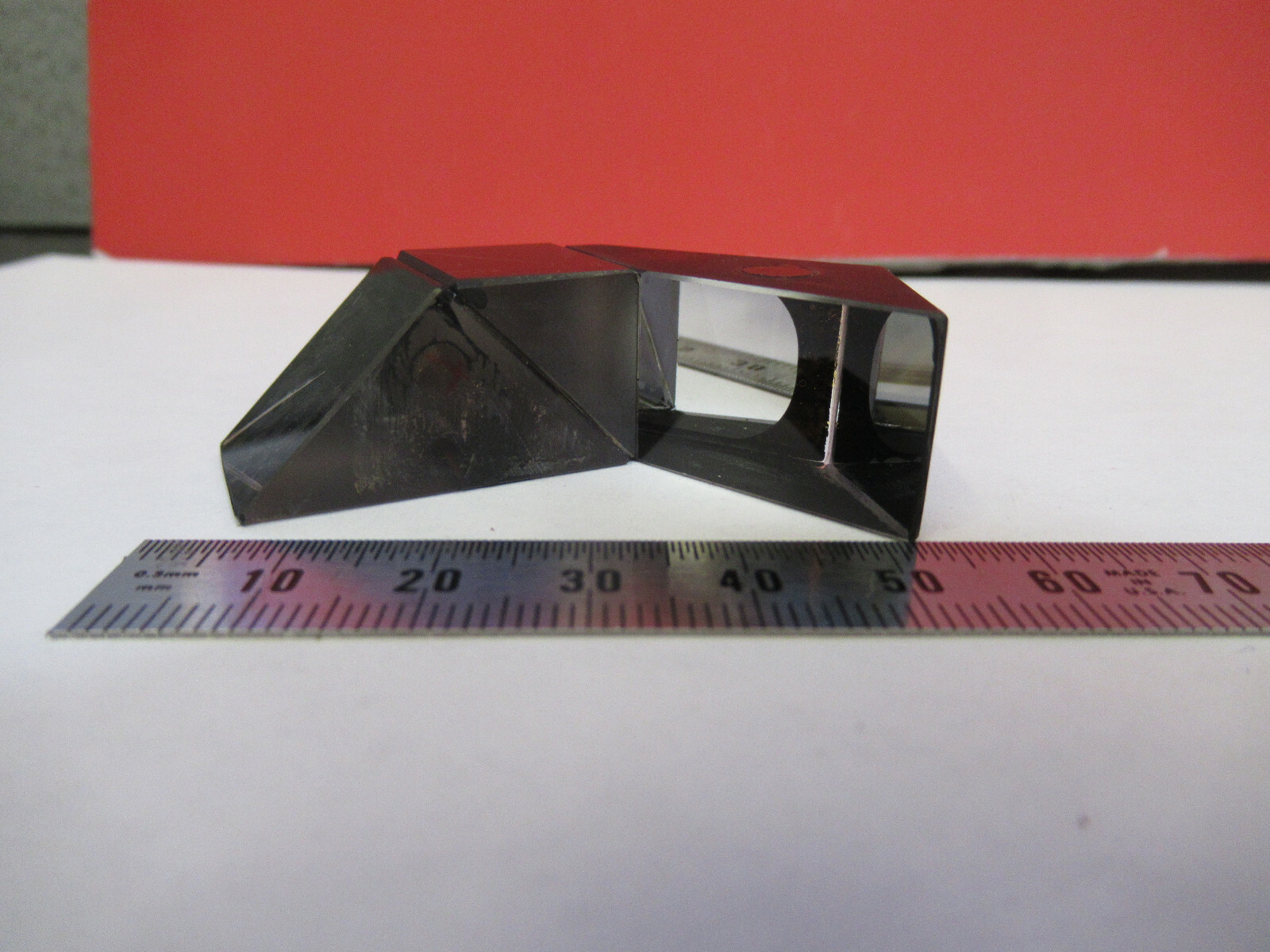 BAUSCH LOMB GLASS PRISM ASSEMBLY MICROSCOPE PART AS PICTURED &87-FT-A2