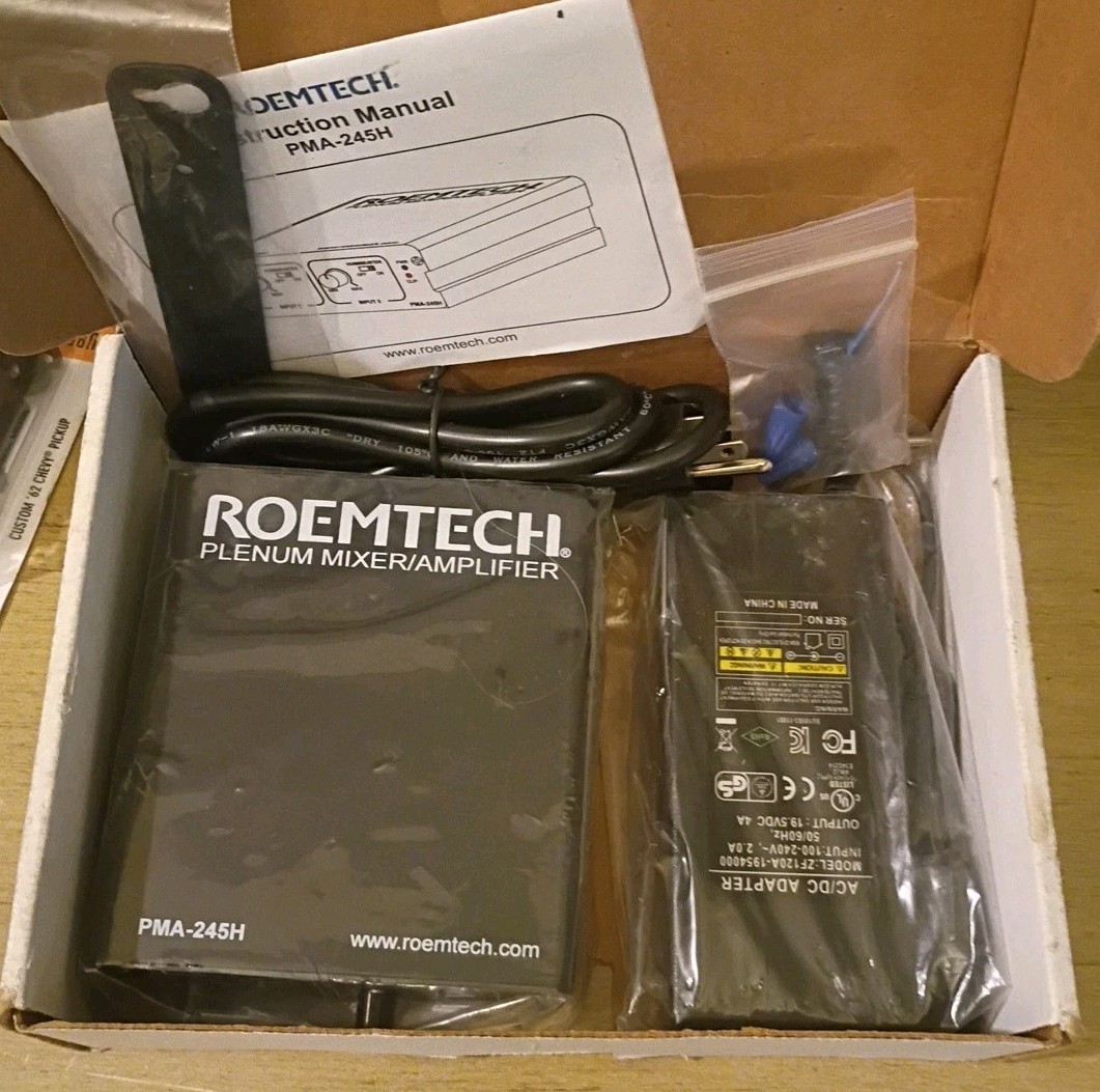 ROEMTECH Plenum Mixer Amp PMA-245H 45Watt - New Open Box