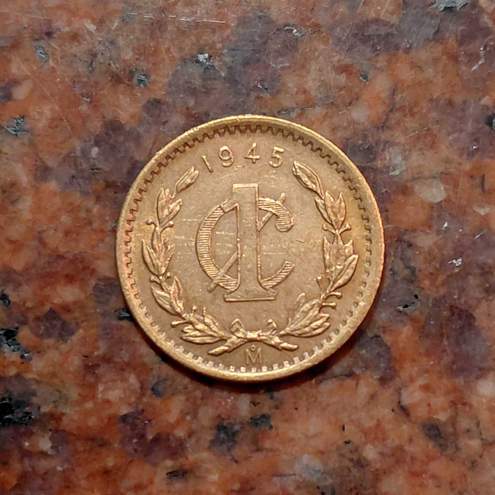 1945 MEXICO 1 CENTAVO COIN  -  #B8846