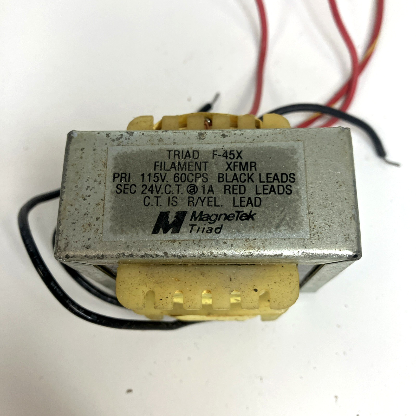 Triad F-45X Transformer 24 VAC MagneTek USED