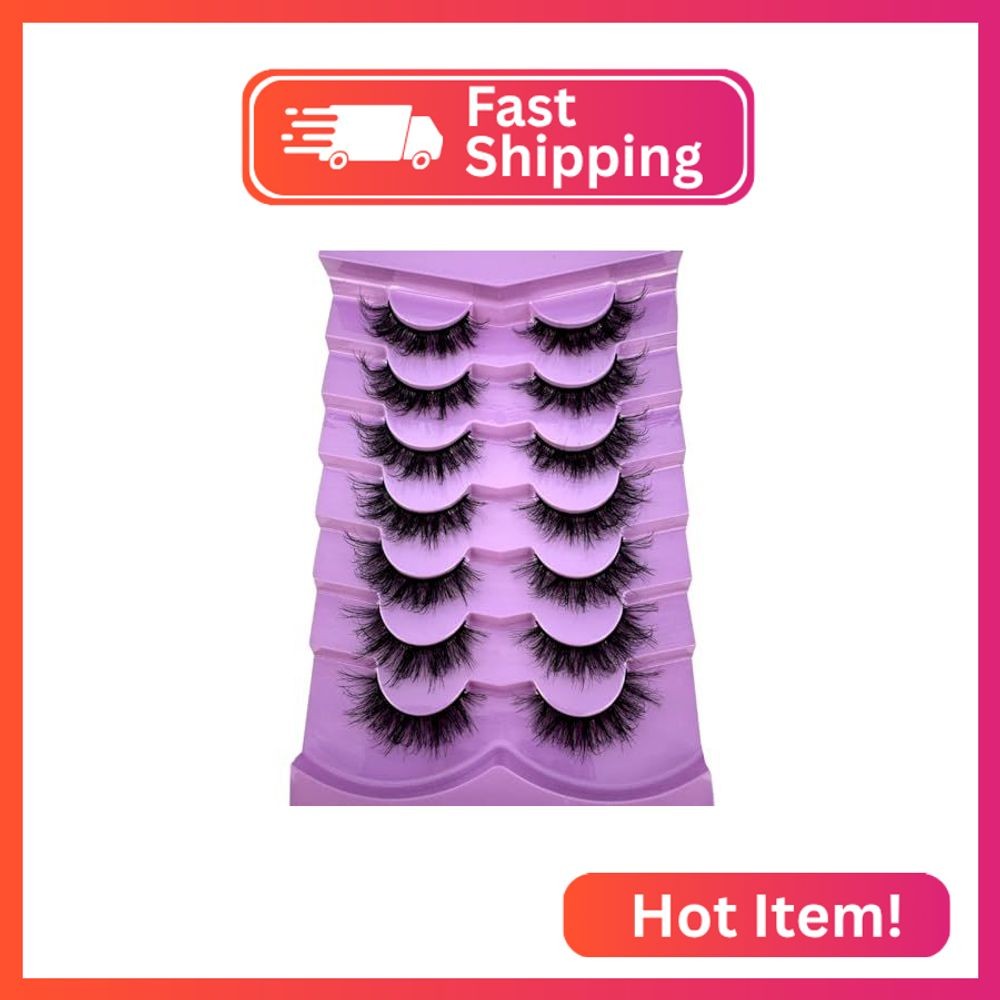 HBZGTLAD 3d Fluffy Mink Lashes Eyelashes Thick Long Faux Mink Eyelashes Long Las