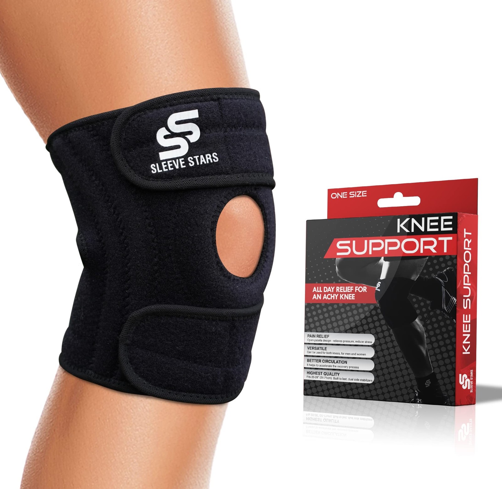 Sleeve Stars Knee Brace & Knee Support for Men & Women, Knee Braces for Knee ...
