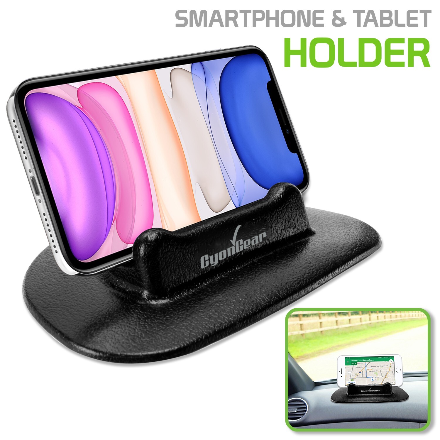 Cyongear Universaal Silicone Dashboard Anti-slip Mount Holder For Cell Phones