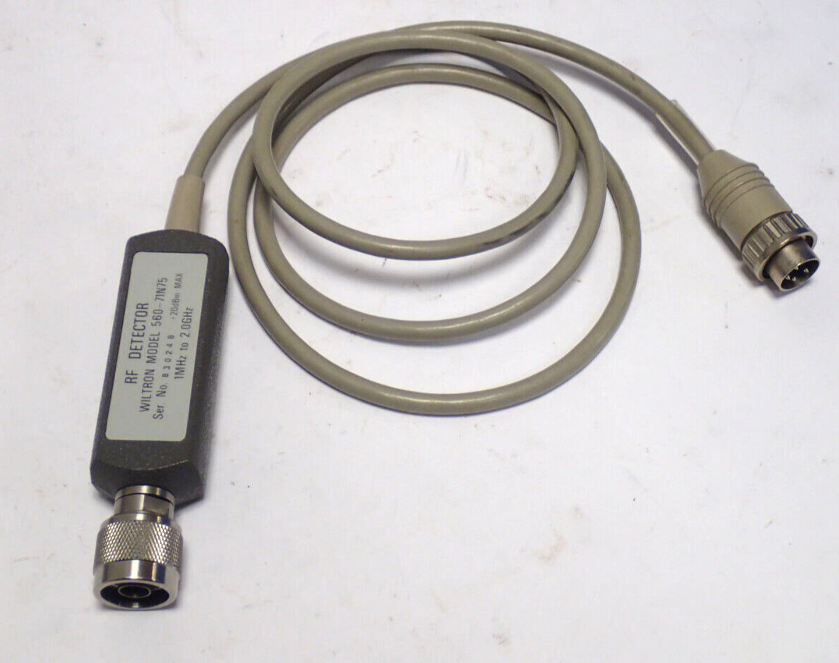 WILTRON 560-71N75 RF DETECTOR 560-71N75 +20dBm MAX 1MHz to 2.0GHz FOR PARTS