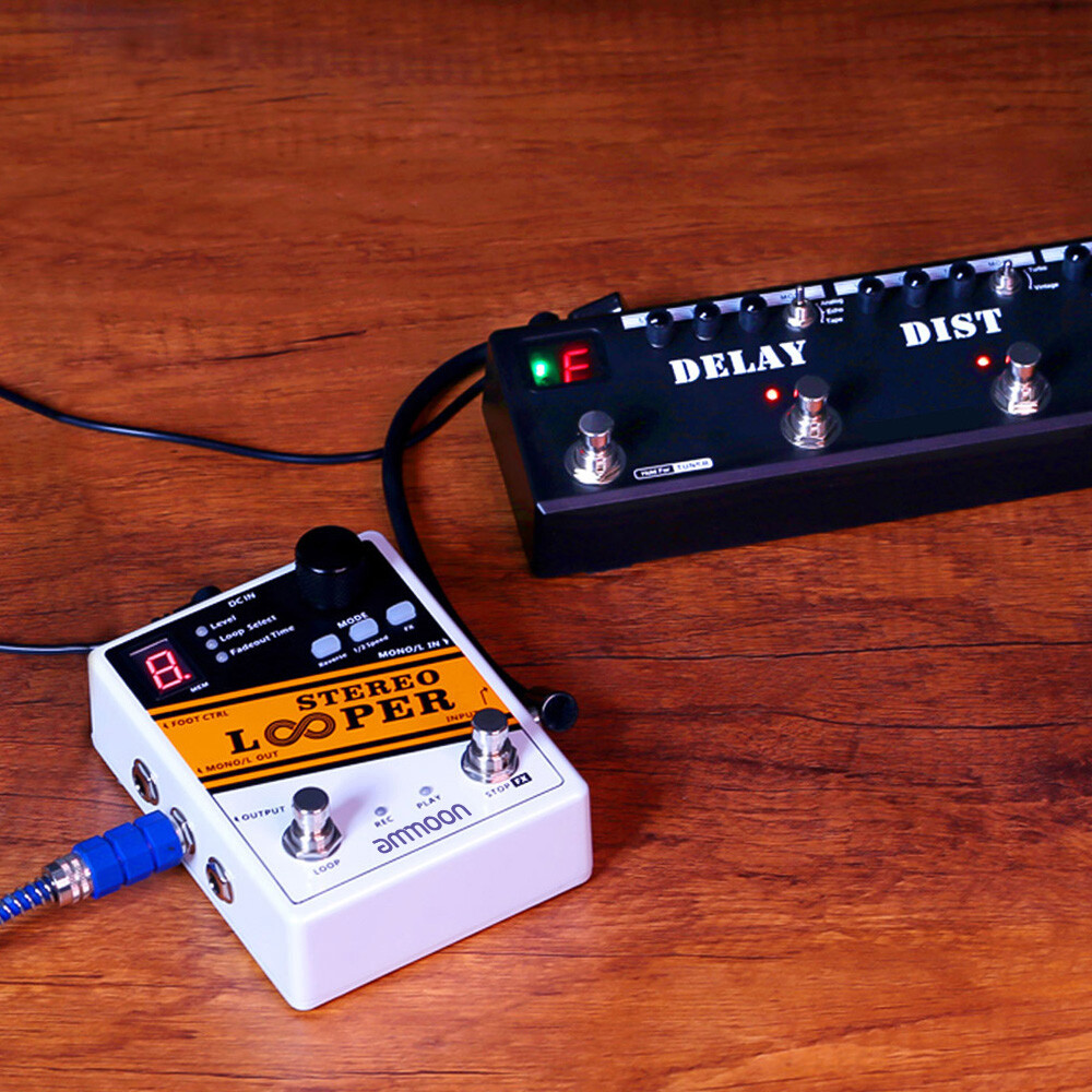Stereo Looper Loop Record Guitar Effect Pedal for Practice Live Performance V7S6