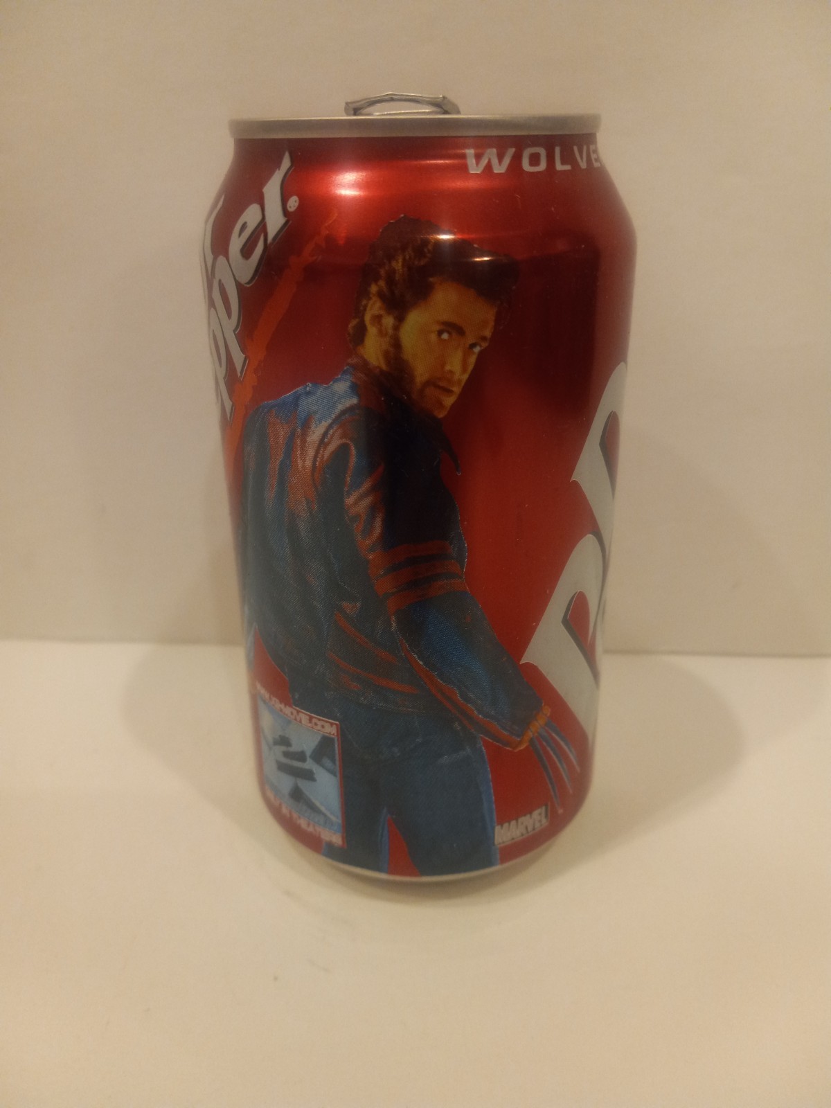 Dr. Pepper X-Men movie Wolverine - Clean Opened Can