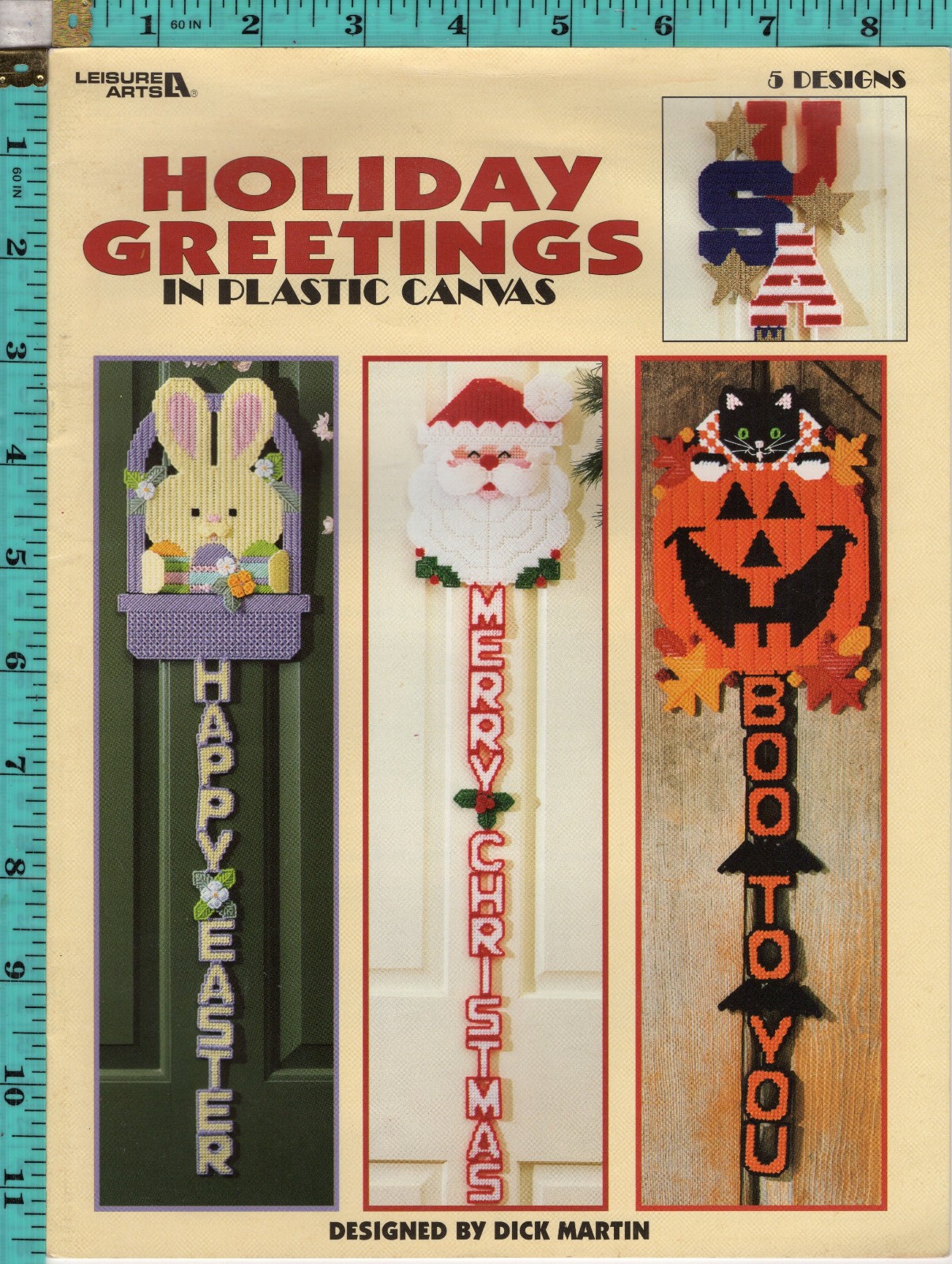 Holiday Greetings in Plastic Canvas" ©1997 Leisure Arts Needlepoint Leaflet 1760