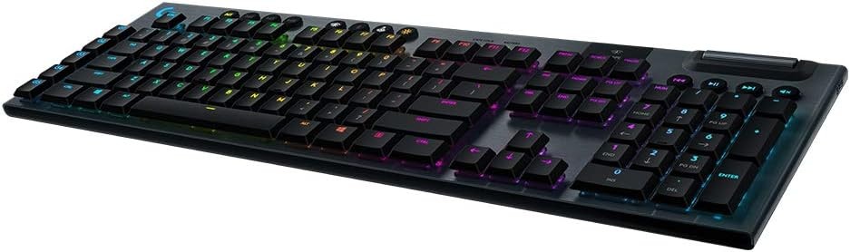 Logitech G915 LIGHTSPEED Wireless RGB Mechanical Keyboard GL Clicky Carbon