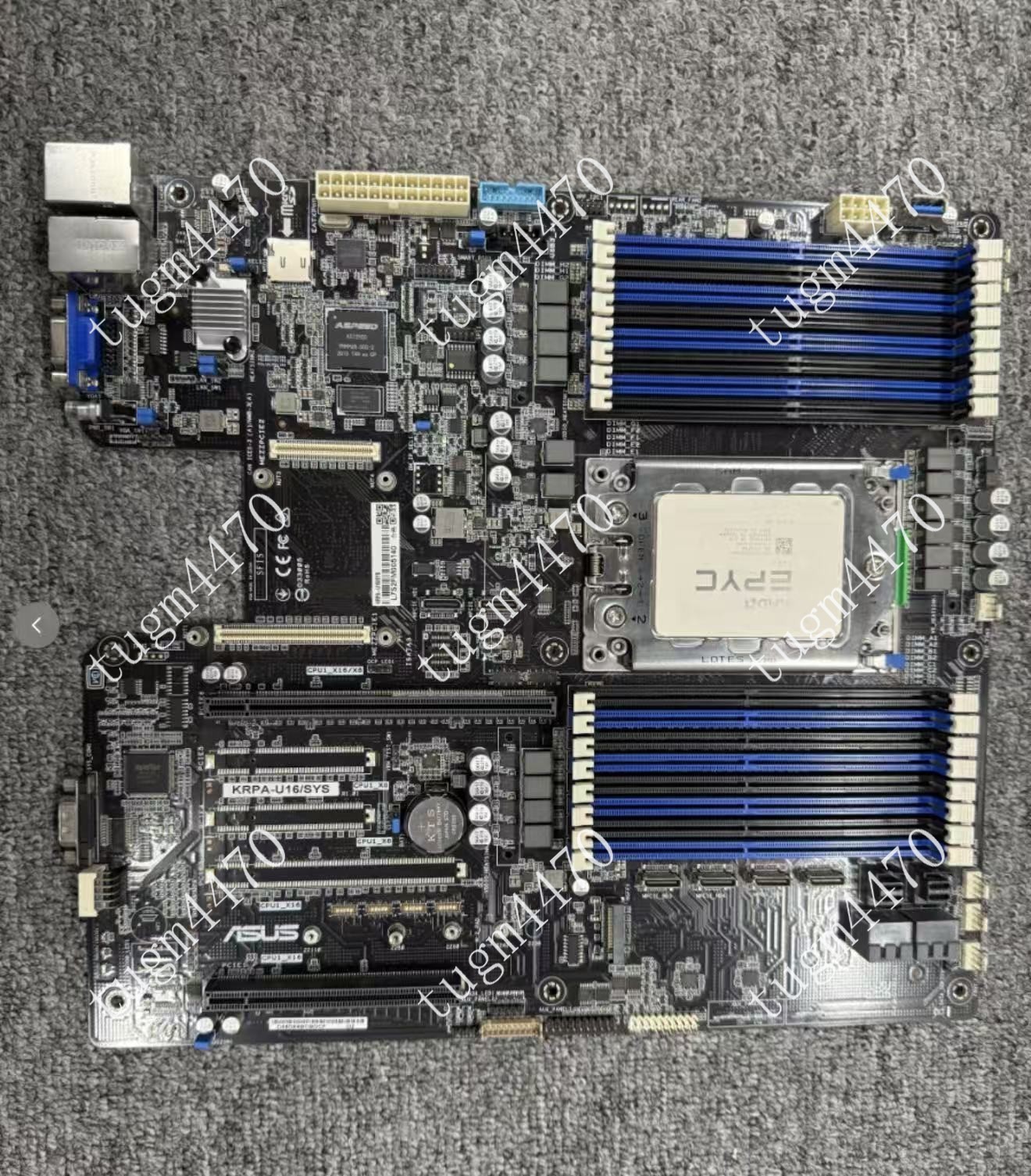 ASUS KRPA-U16 SYS+AMD EPYC 7K62  2.6GHZ-3.3 GHz 48 Cores motherboard+CPU