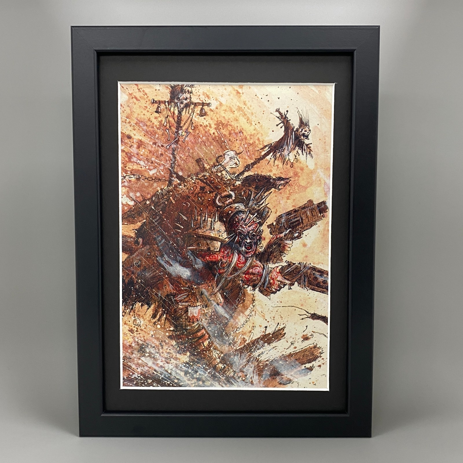 CHAOS MUTANT GANG FRAMED ART JOHN BLANCHE WARHAMMER 40K 40,000 GRIMDARK