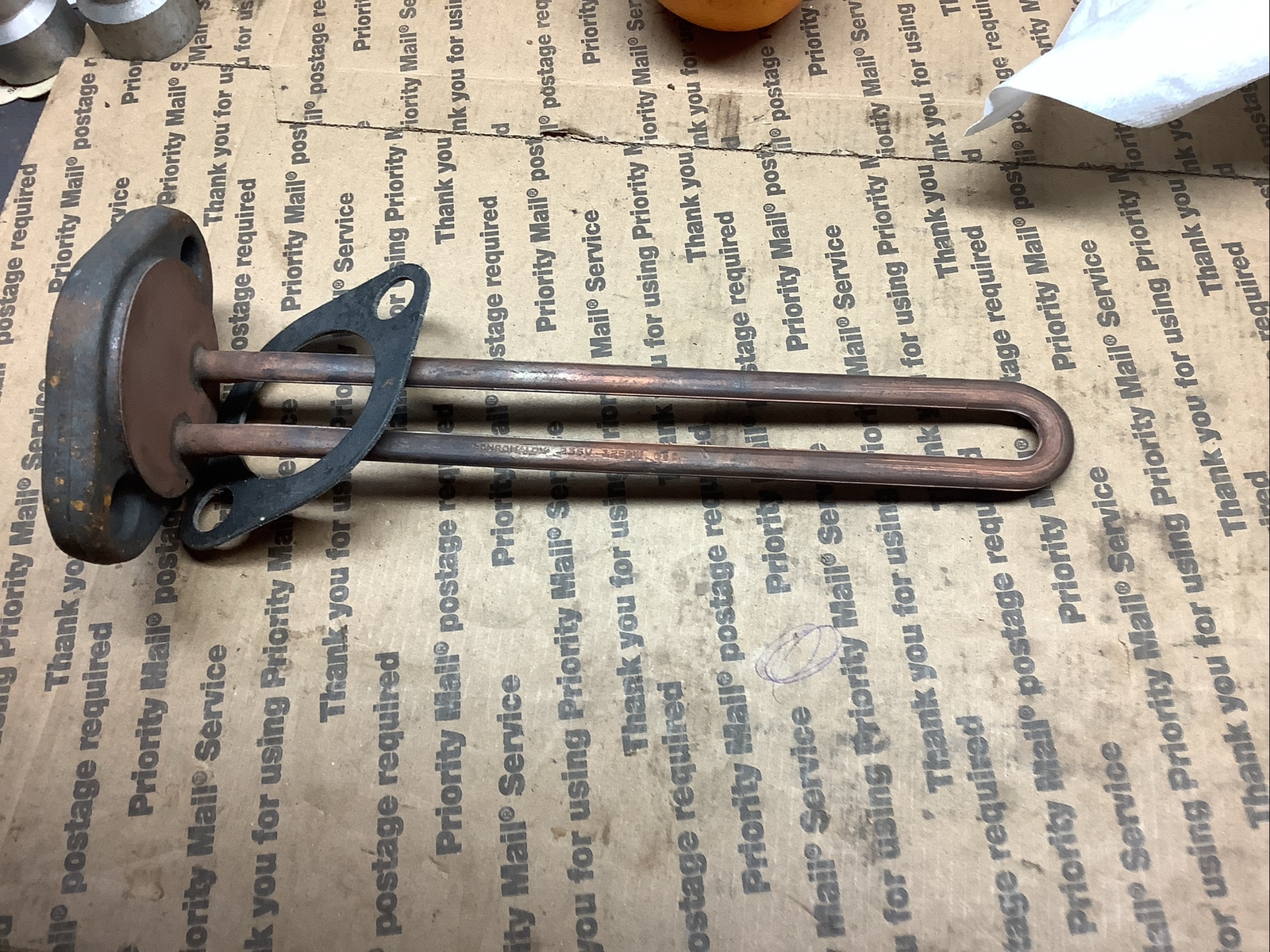 Vintage Nos Chromealox Tmf 1120, 1250 Watt 235 V Immersion Element