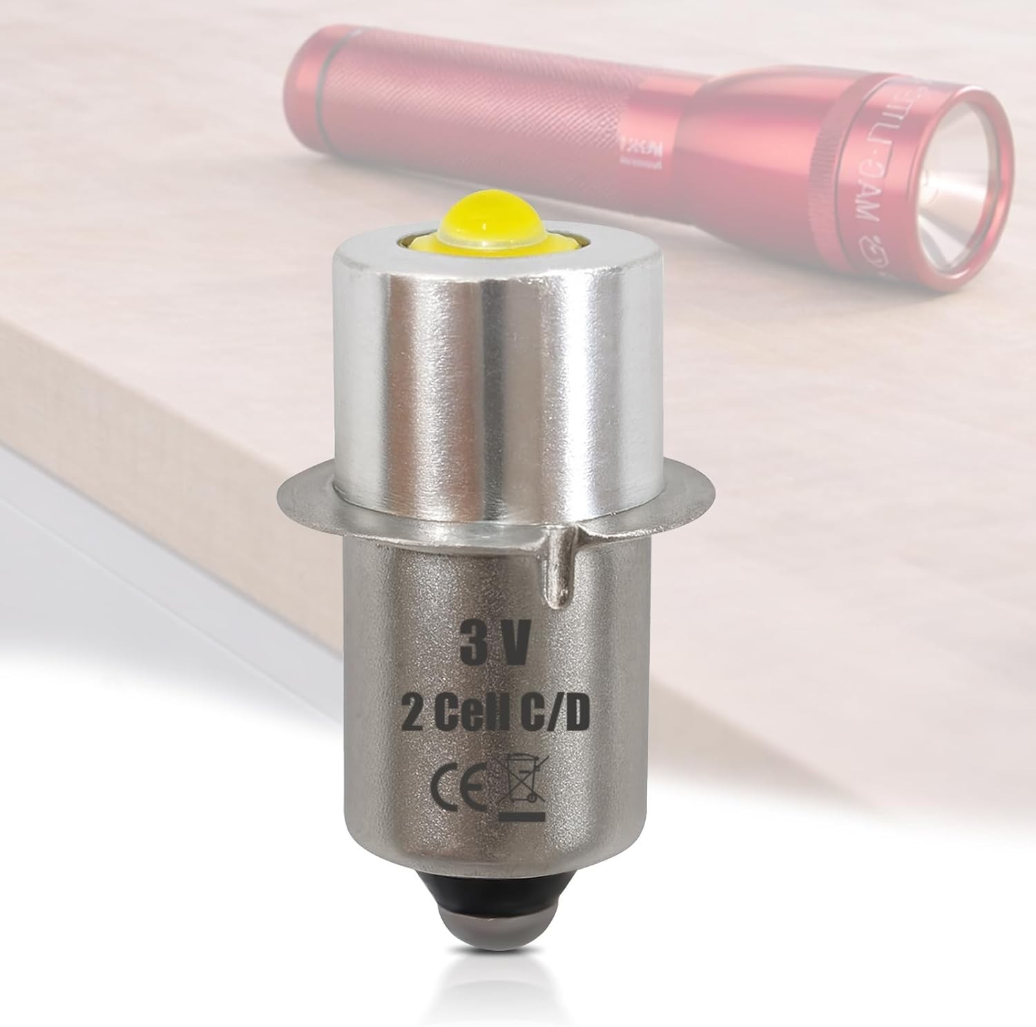 LED Conversion Kit for Maglite LED Bulb Only 2 Cells C&D Maglight Flashlights...